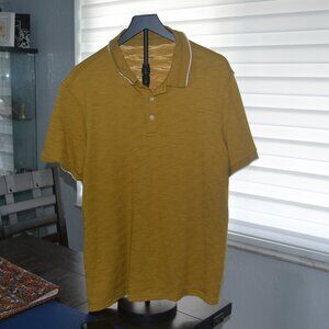 Good fellow men casual polo size XL Yellow color.